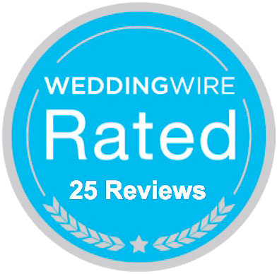WeddingWire 25 Reviews Badge
